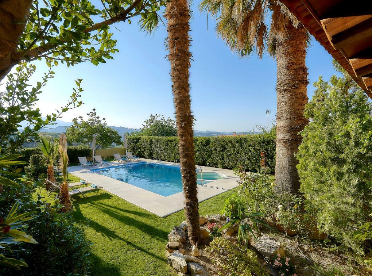 Castello Villa Daphnes - Private Pool & Whirlpool Dhafnes Exteriör bild